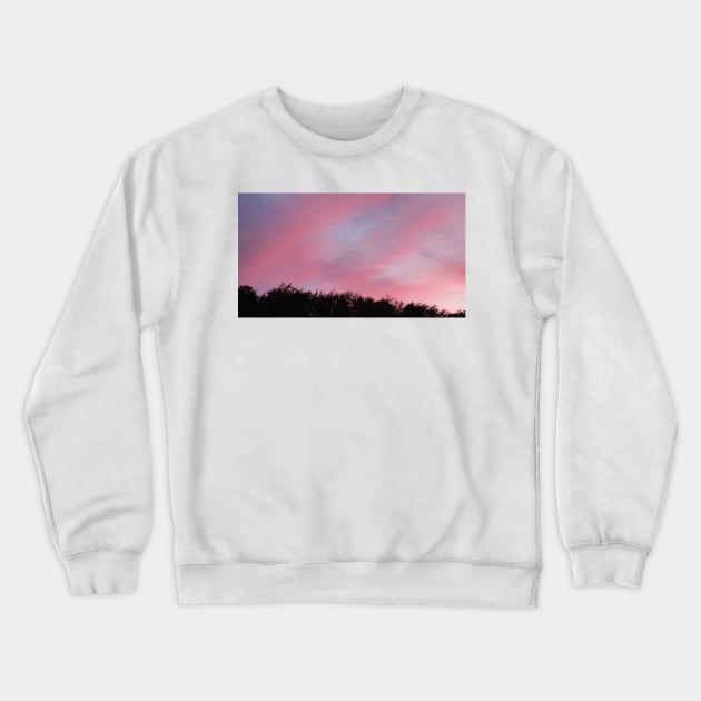 Pink Evening Sky Crewneck Sweatshirt by craftydesigns